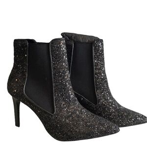 ZARA Sparkly Boot Heel